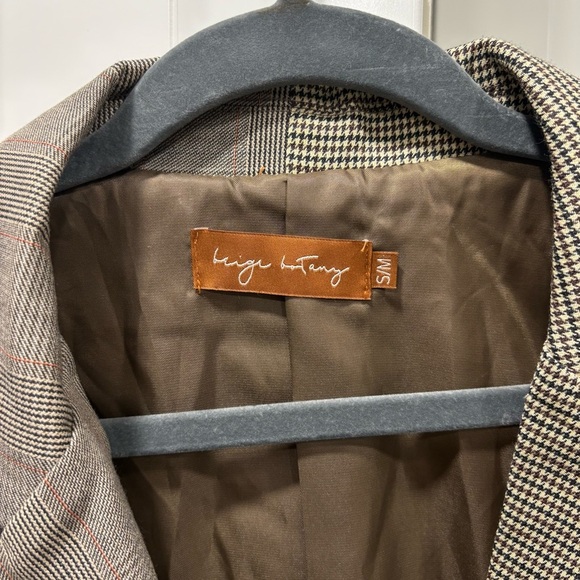 Beige Botany double pattern blazer - Picture 2 of 5